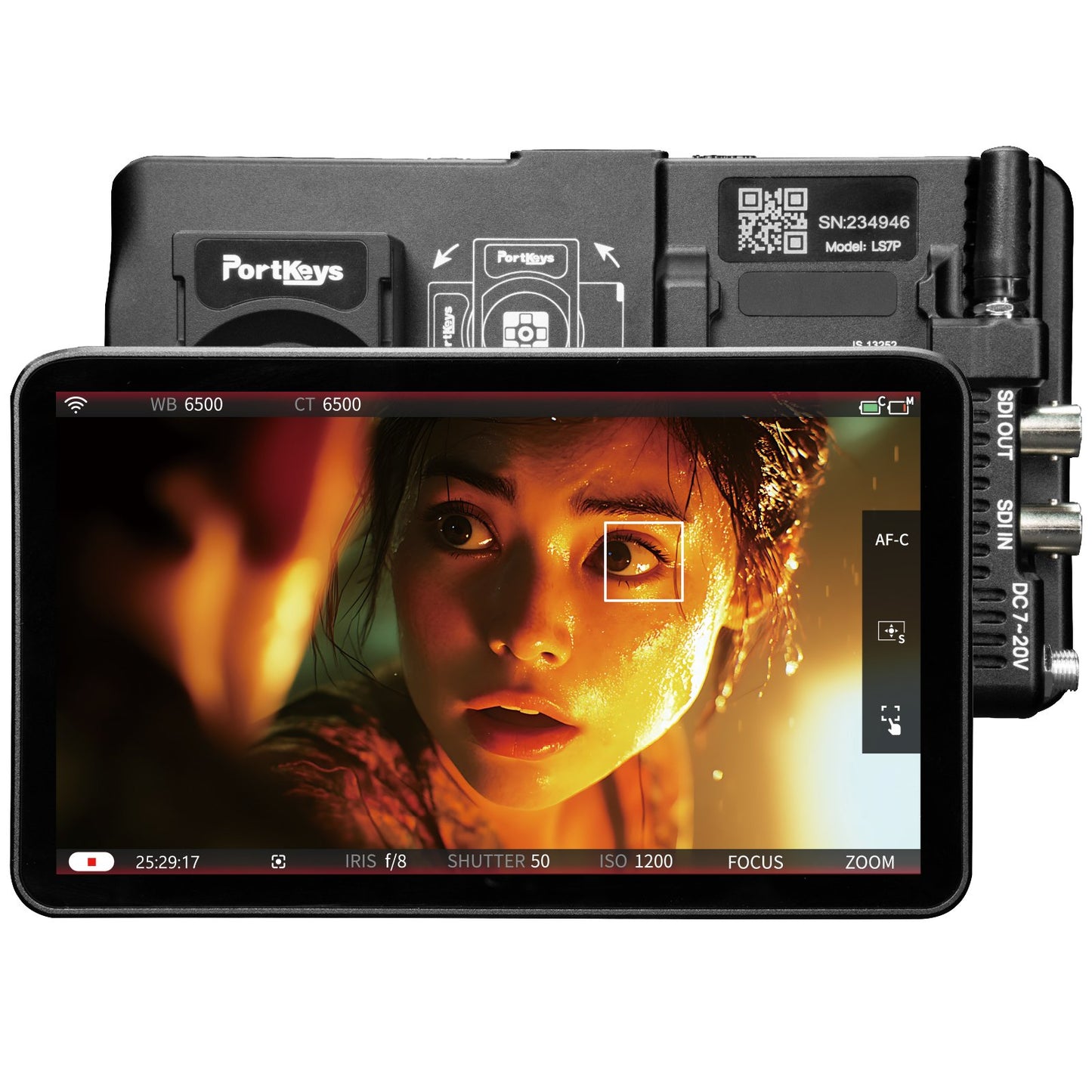 Portkeys LS7P 7″ SDI Camera Monitor for Filmmaking