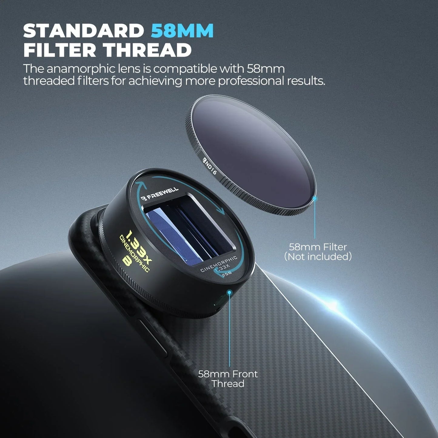 Freewell 1.33x Anamorphic Lens