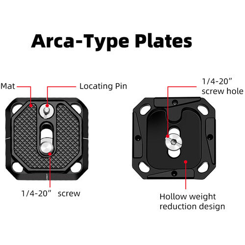 Universal Quick Release Baseplate with 38mm Arca-Type Standard