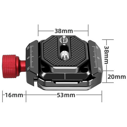 Universal Quick Release Baseplate with 38mm Arca-Type Standard