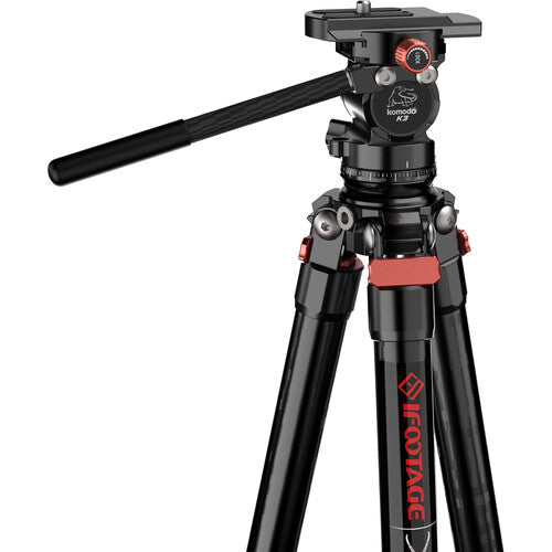 iFootage Gazelle TA3B Tripod and Komodo K3 Fluid Head Bundle