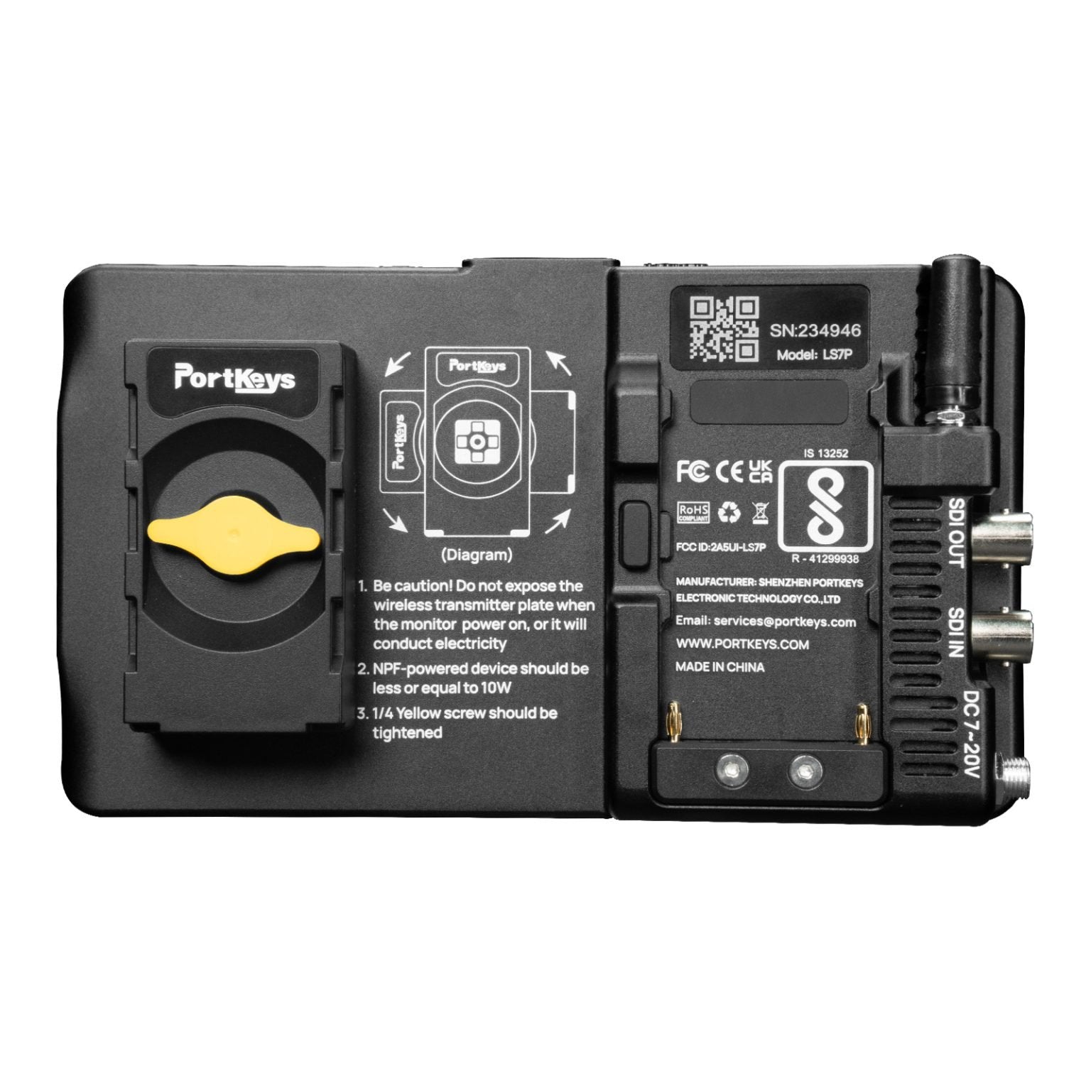 Portkeys LS7P 7″ SDI Camera Monitor for Filmmaking