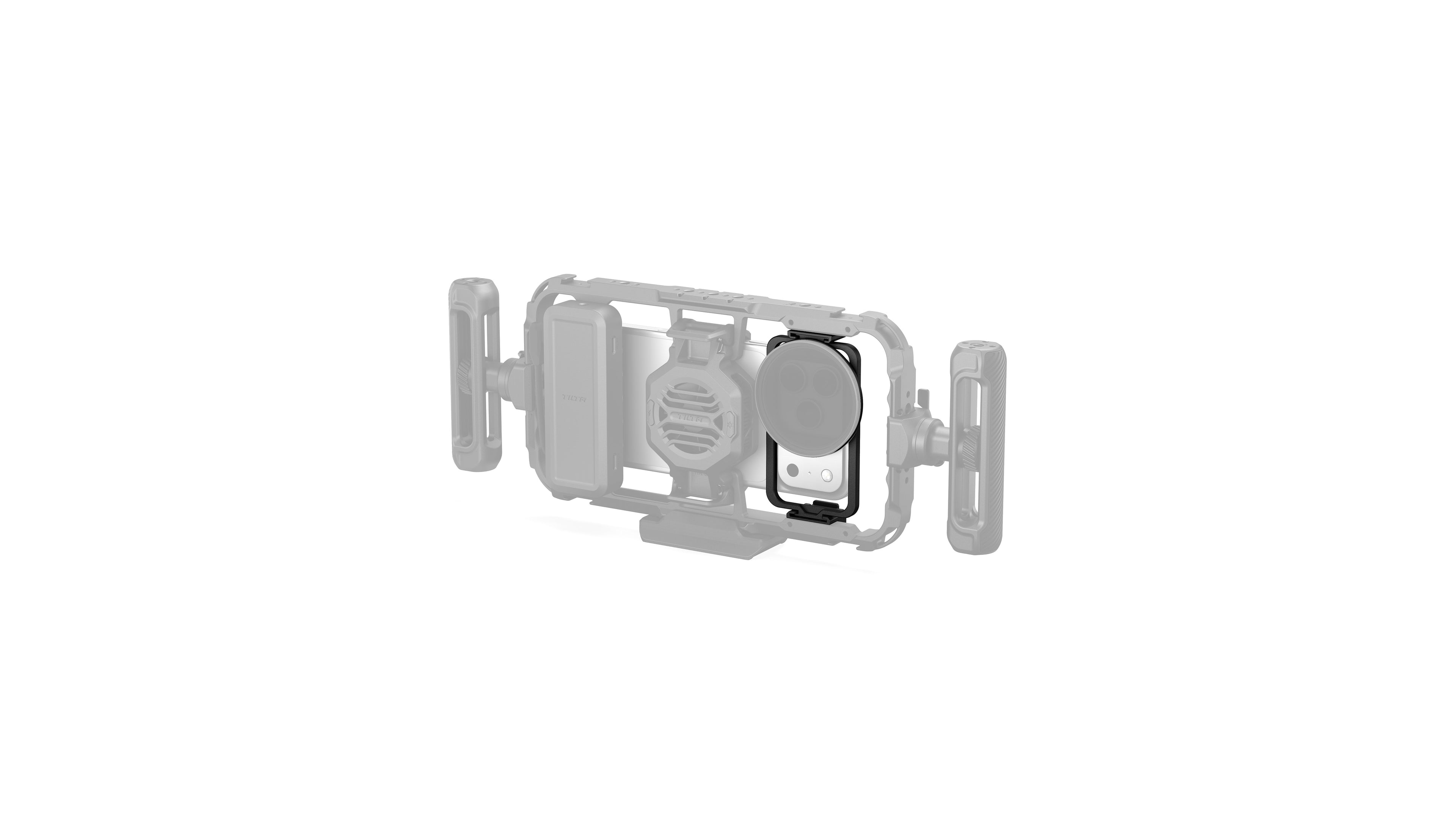 Tilta Khronos Magnetic 58mm Filter Tray Holder for Universal Smartphone Case – Space Gray