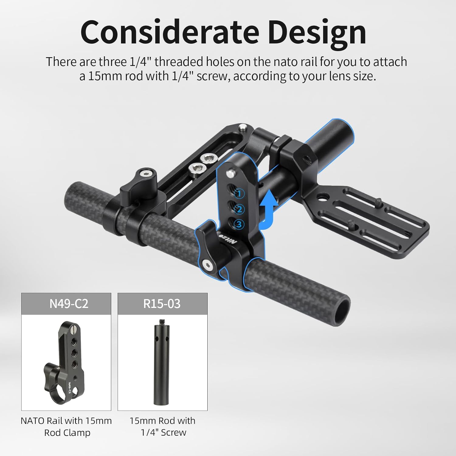 Nitze LIDAR Mounting Kit for DJI Focus Pro LiDAR and DJI Focus Pro Motor