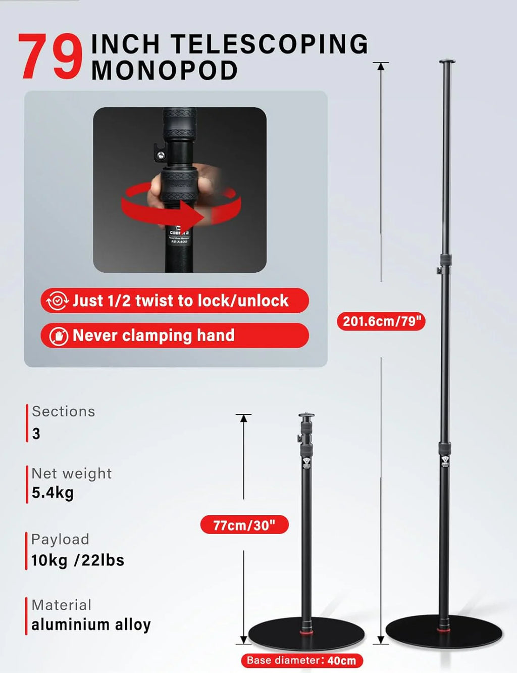 iFootage Round base Monopod