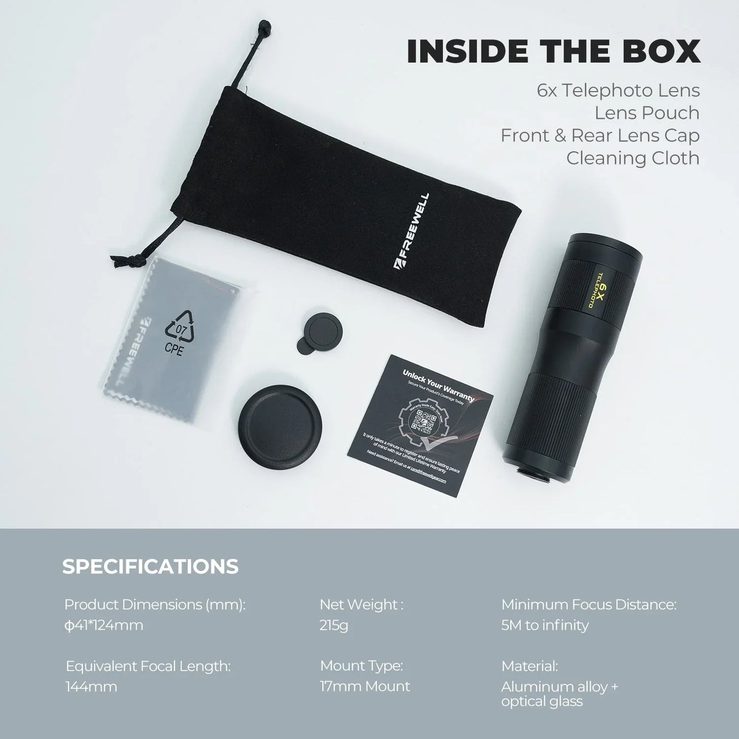 Freewell 6x Telephoto Lens