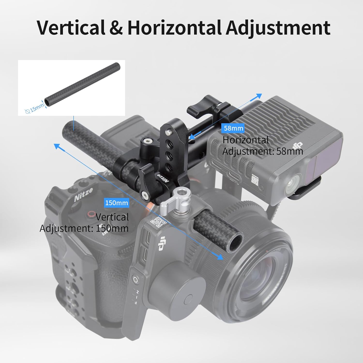 Nitze LIDAR Mounting Kit for DJI Focus Pro LiDAR and DJI Focus Pro Motor