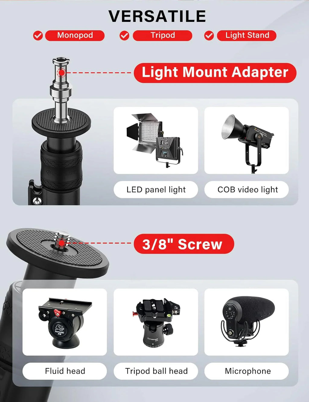 iFootage Round base Monopod