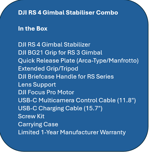 DJI Ronin RS 4 Combo