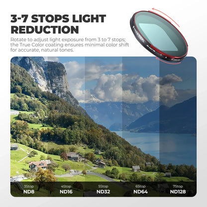 Freewell iPhone Magnetic Hybrid VND 3–7 Stop + CPL Filter