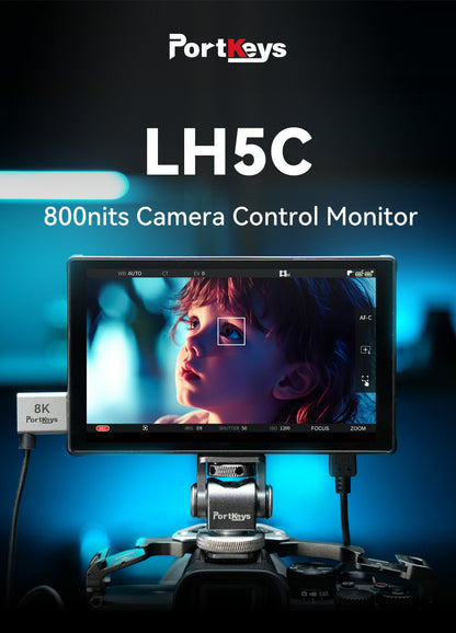 Portkeys LH5C 5.4″ Camera Control Monitor