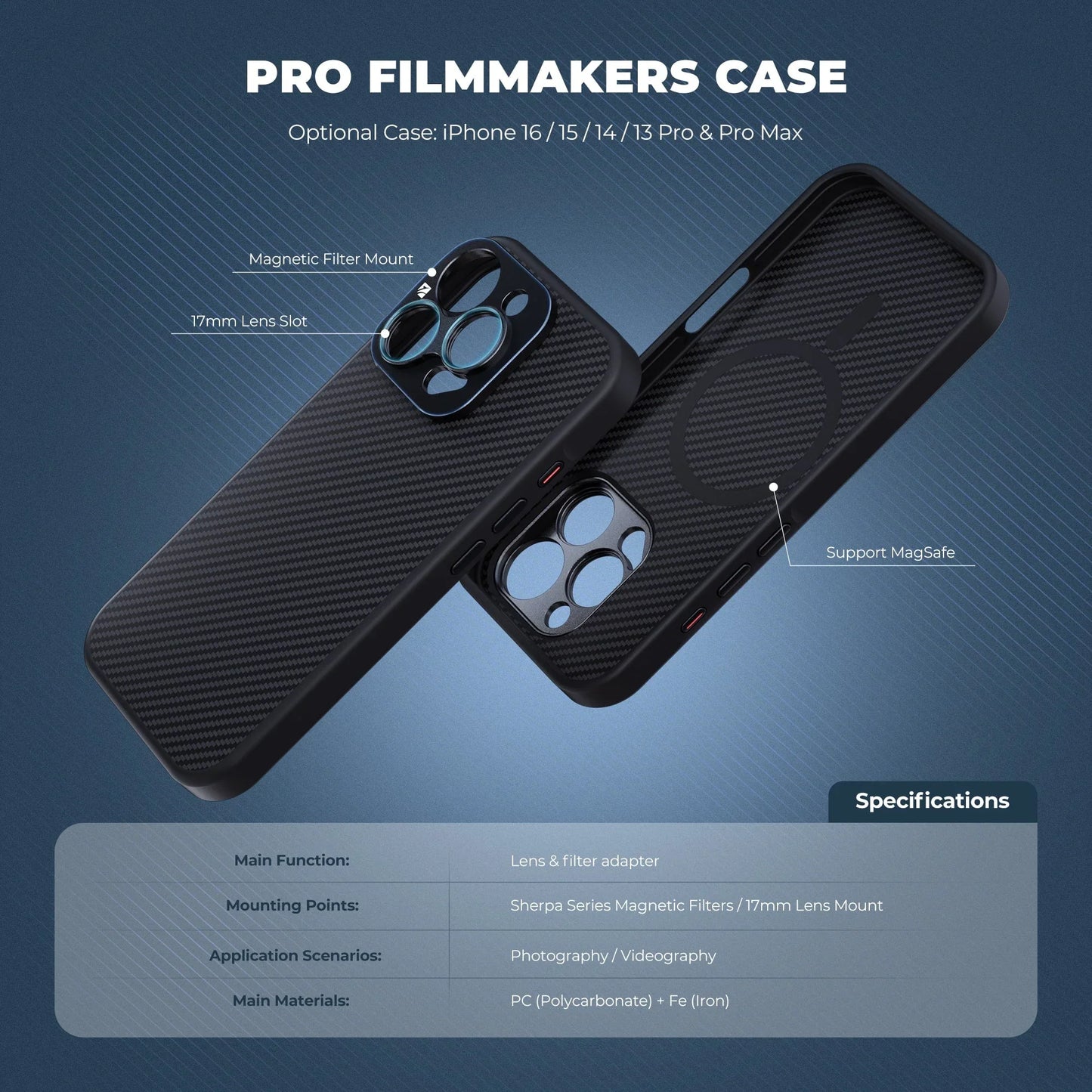 Freewell Pro Filmmaker Case for iPhone