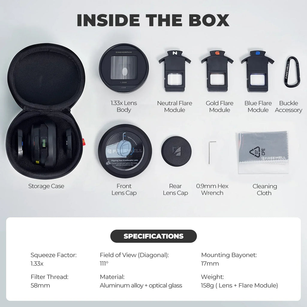 Steven Divish 1.33x Pro Cine Anamorphic 3 in 1