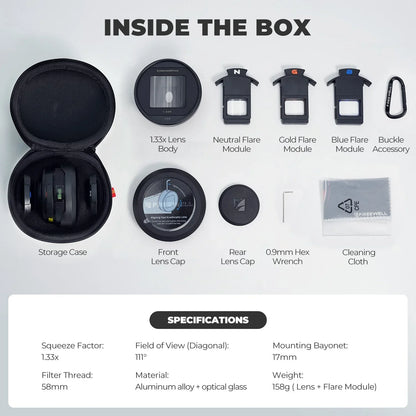 Steven Divish 1.33x Pro Cine Anamorphic 3 in 1