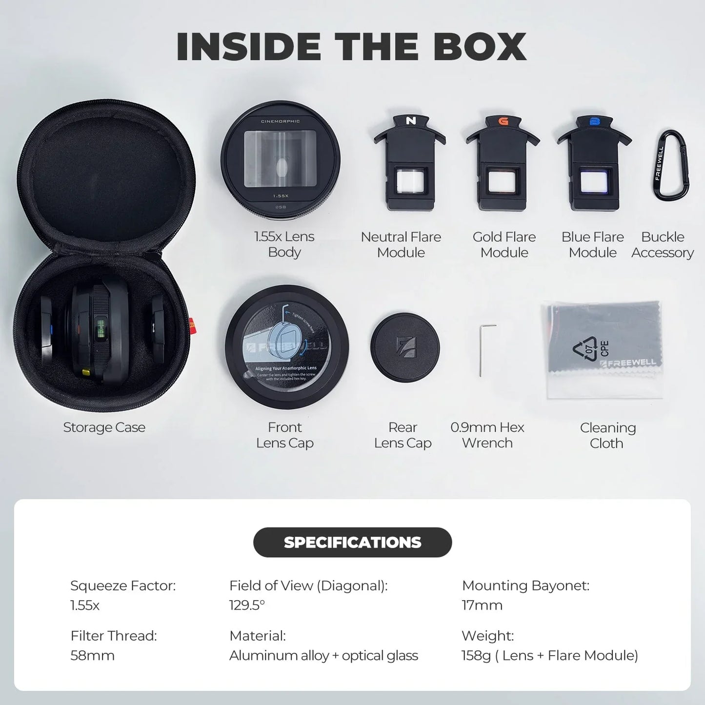 Steven Divish 1.55x Pro Cine Anamorphic 3 in 1