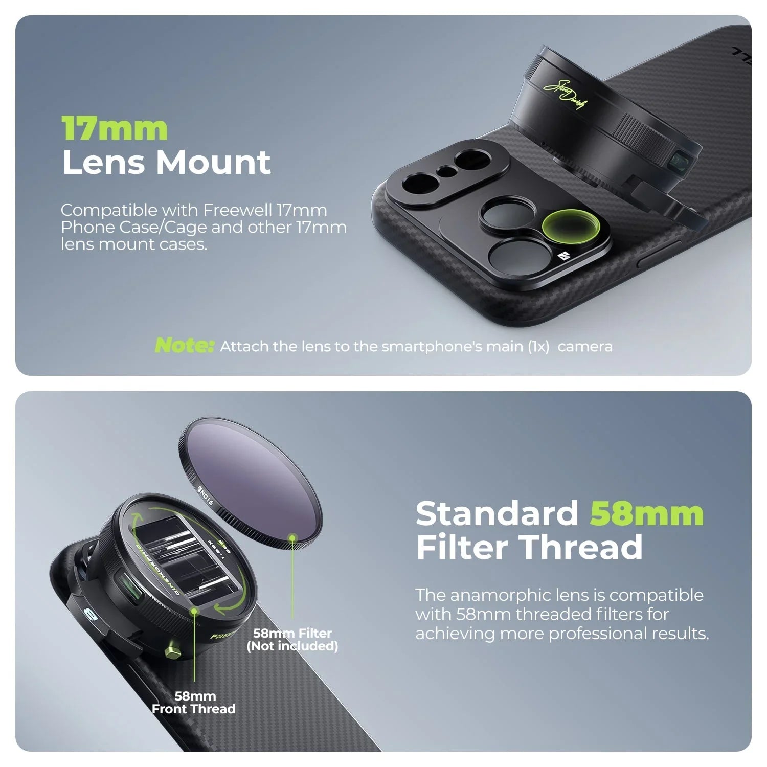 Steven Divish 1.55x Pro Cine Anamorphic 3 in 1